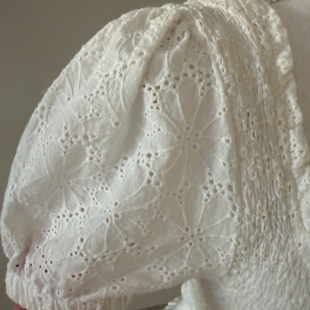 Astr the Label Hudson Smocked Eyelet Top - Picture 7 of 12